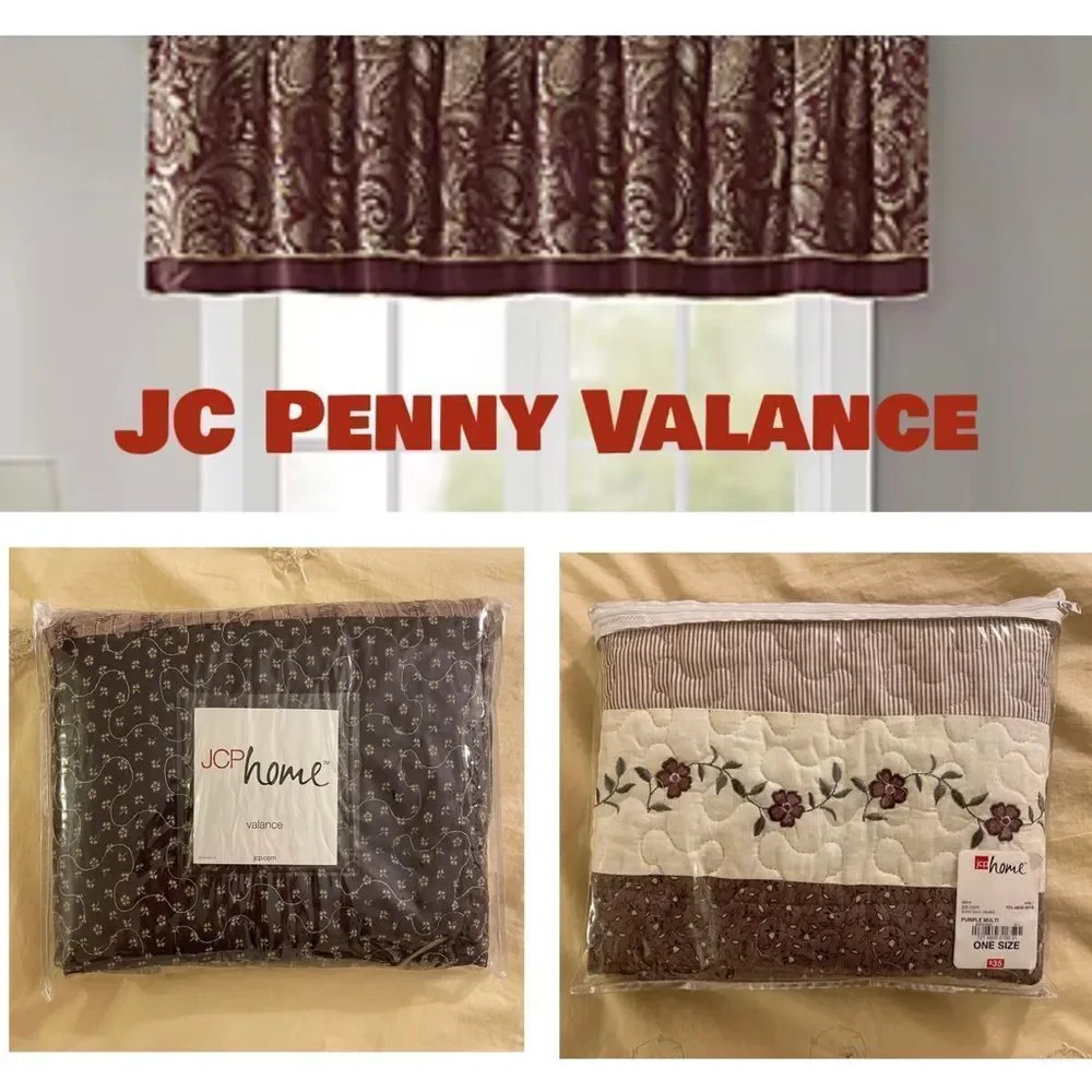 JC Penny Boho Home Quilted Valance New in Package